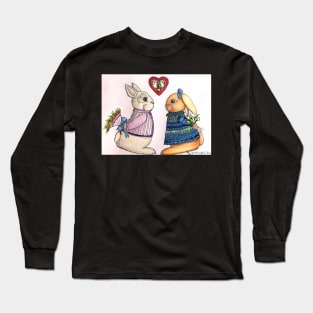 True love furever - two sweet bunnies in love Long Sleeve T-Shirt